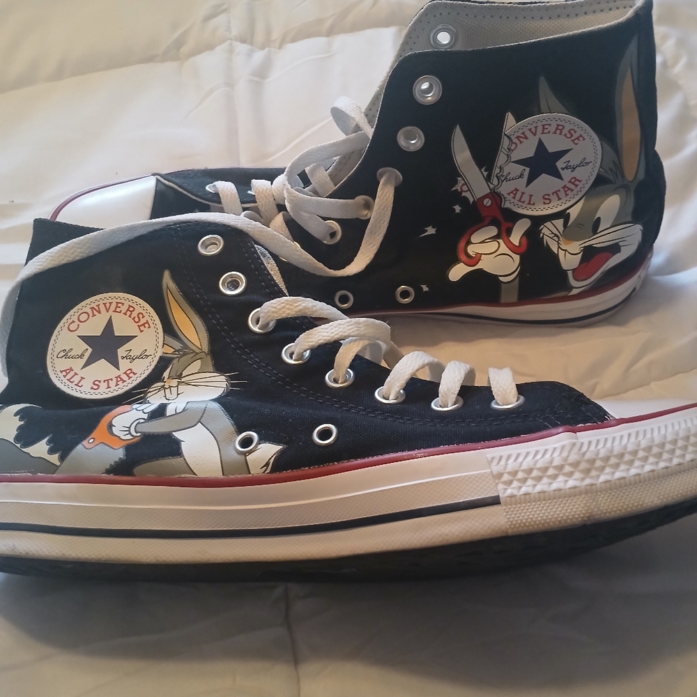 Converse Adults Black High-Top Sneakers